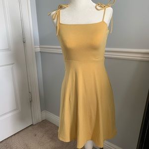 Forever 21 pastel yellow skater dress
